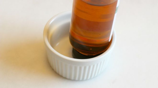 Store Honey And Other Sticky Bottles In A Ramekin