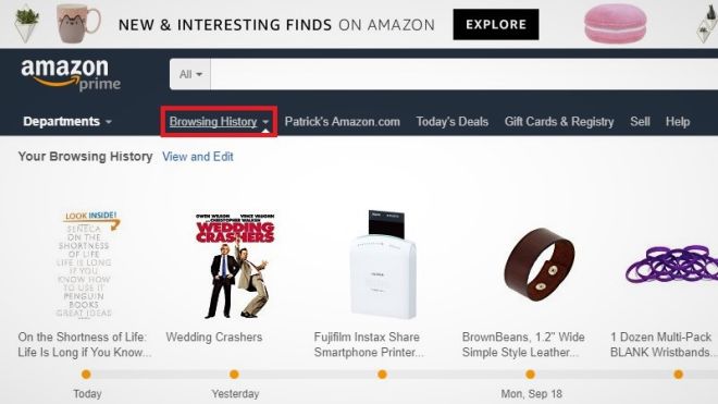 How To Clear Your Amazon Browsing History