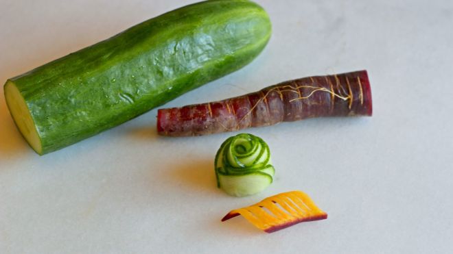 Beautiful, Edible Garnishes Anyone Can Make From Boring, Ugly Vegetables