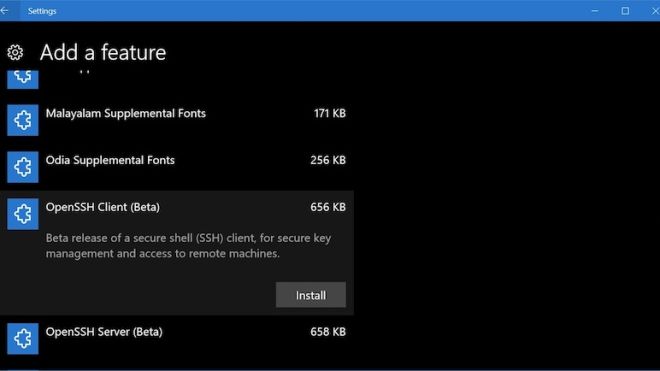 Microsoft Adds SSH Client And Server To Windows 10