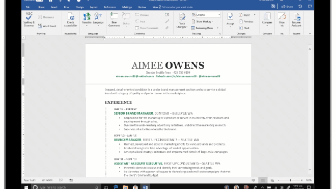 Microsoft Word Now Builds A Resume Using LinkedIn