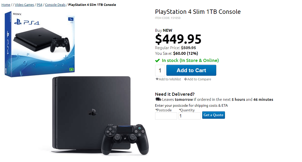 Dealhacker: Get A 1TB PS4 For $329 From Amazon Australia