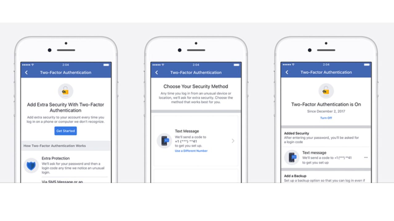 Facebook Changes Two-Factor Authentication