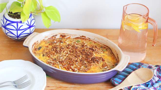The Broccoli Beer Cheese Casserole Is The Upgrade Your Potluck Needs