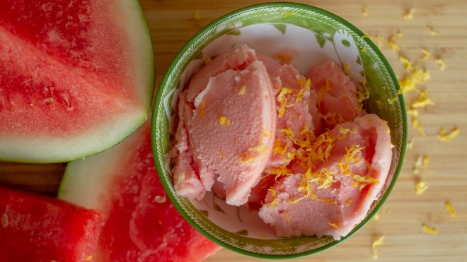 If You Have A Food Processor, You Can Make This Watermelon Sherbet