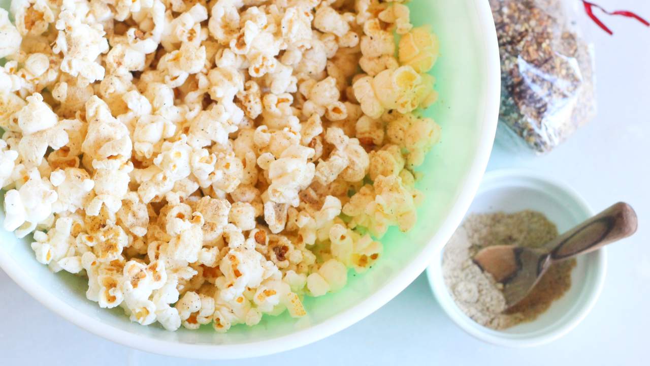 Pulverise Seasonings Before Sprinkling Them On Popcorn