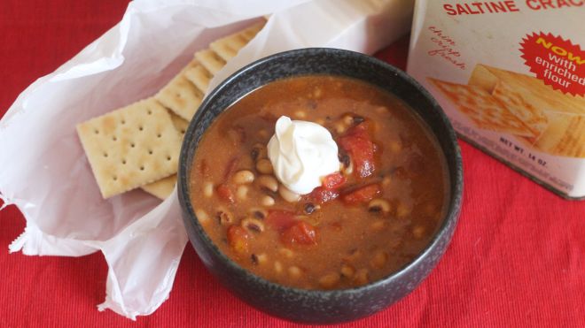 Turn A Can Of Black Eyed Peas Into A Hearty Stew