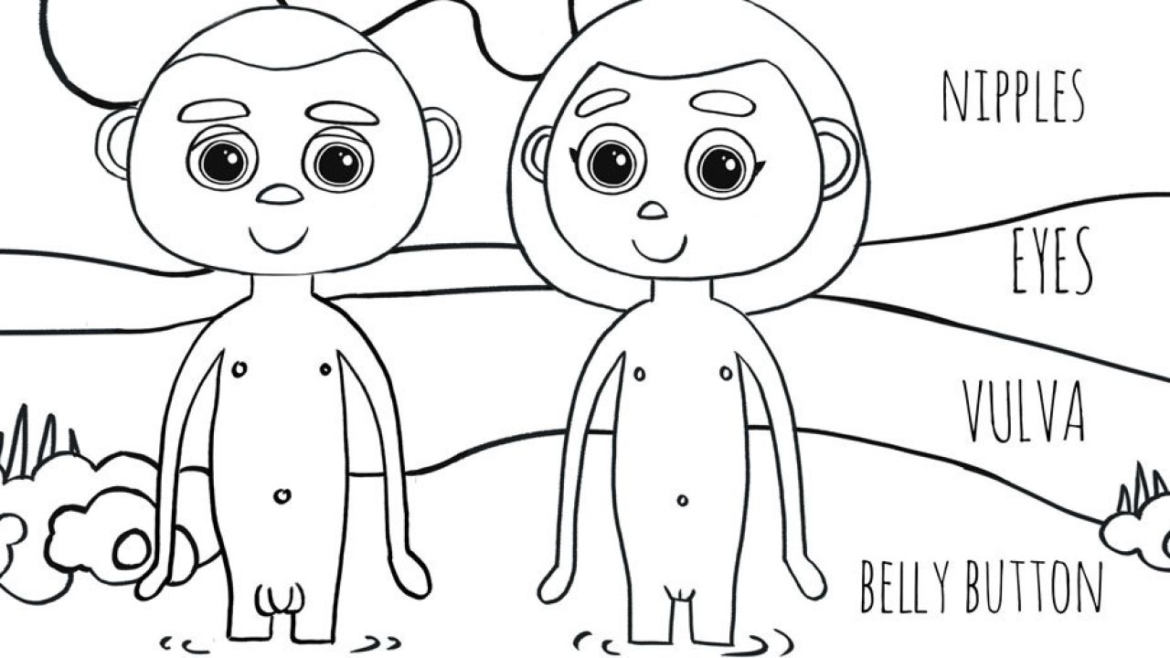 This Free Colouring Book Helps Kids Learn The Correct Names Of Their Body Parts