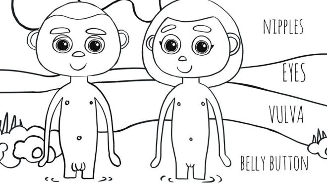 This Free Colouring Book Helps Kids Learn The Correct Names Of Their Body Parts