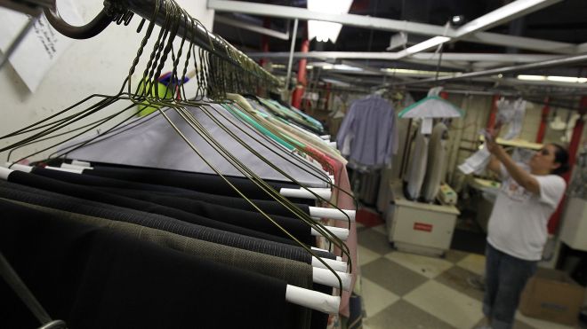 Reduce Plastic Waste By Bringing A Garment Bag To The Dry Cleaner