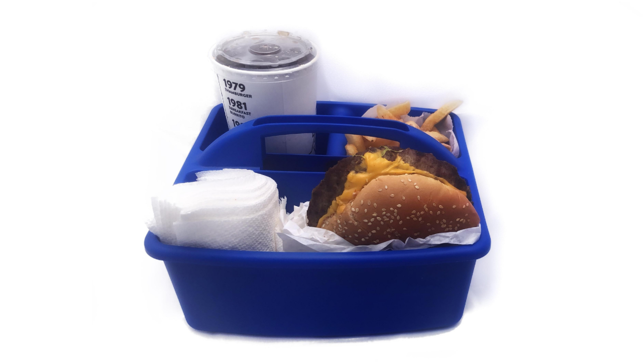 Contain Your Road Trip Meals In Shower Caddies