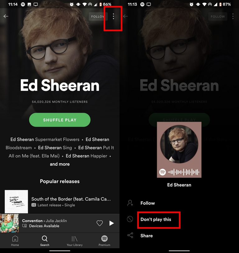 How To Block Certain Artists On Spotify