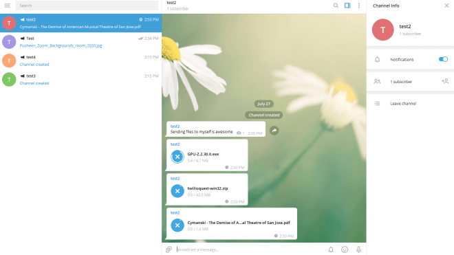 Send and Store Huge Files for Free With Telegram