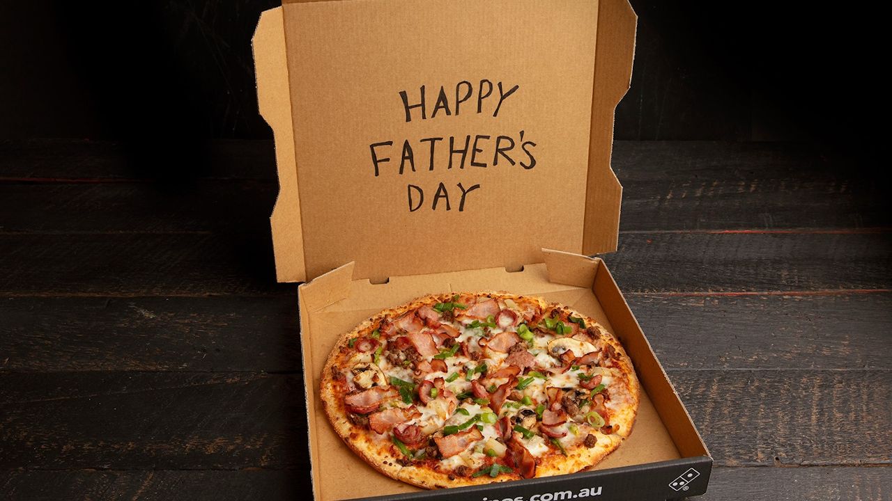 Send Your Dad a Cheesy Father’s Day Message Inside a Pizza Box