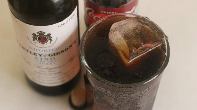 Combine Cherry Coke and Sherry to Make a Scherry Coke