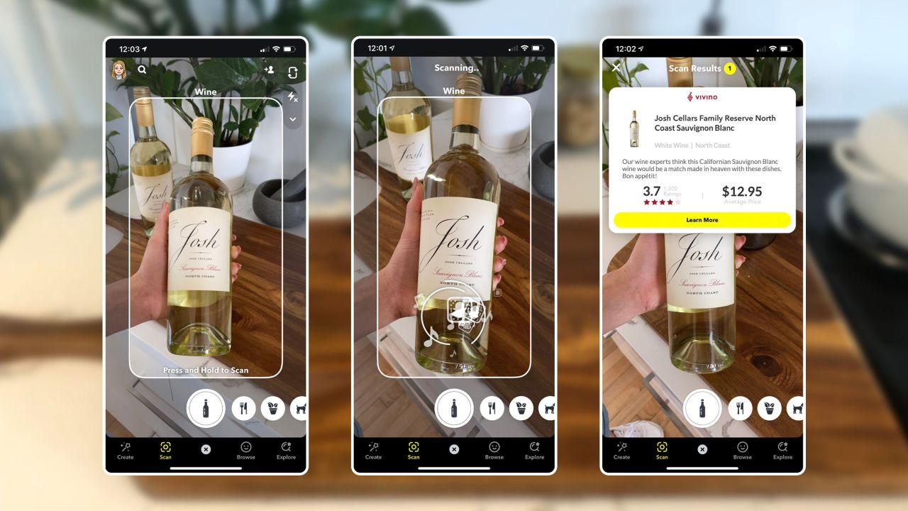 How to Scan a Barcode With Snapchat for Wine and Nutrition Info