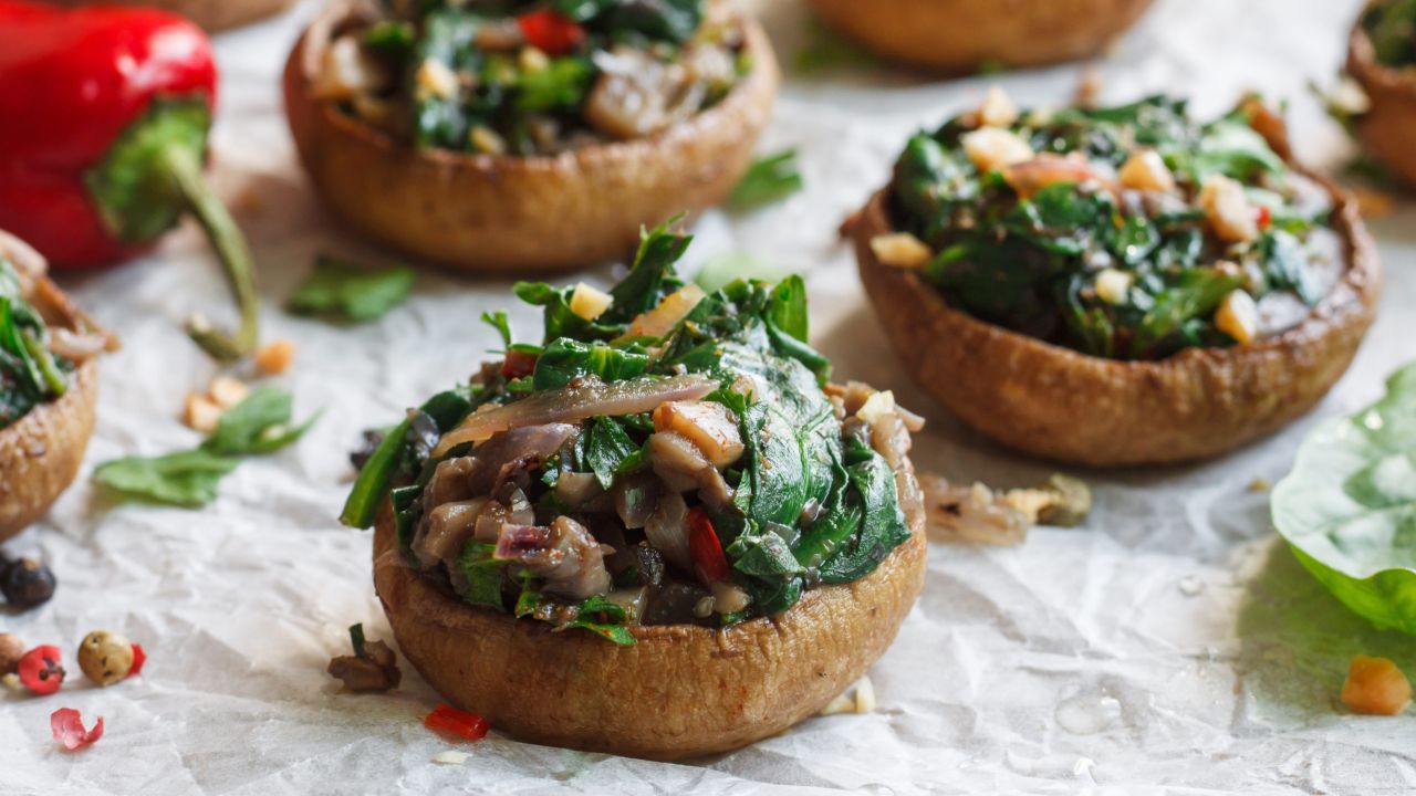 Make Stuffed Mushrooms With Your Leftovers