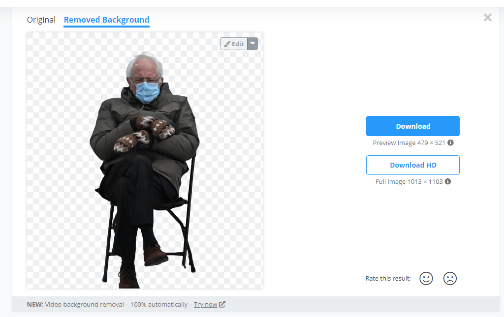 How to Remove Bernie’s Background and Paste Him Anywhere