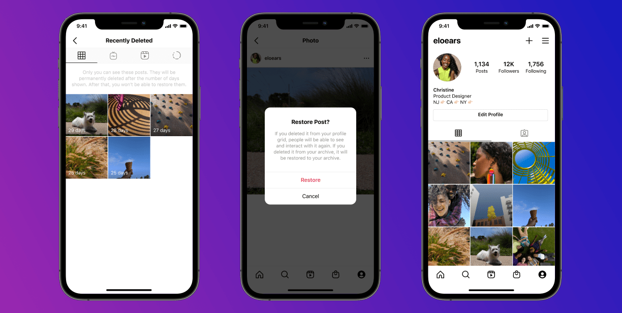 You Can Now Restore Recently Deleted Instagram Posts