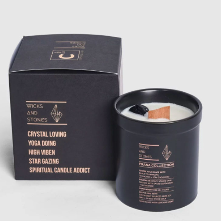 crystal-infused candles