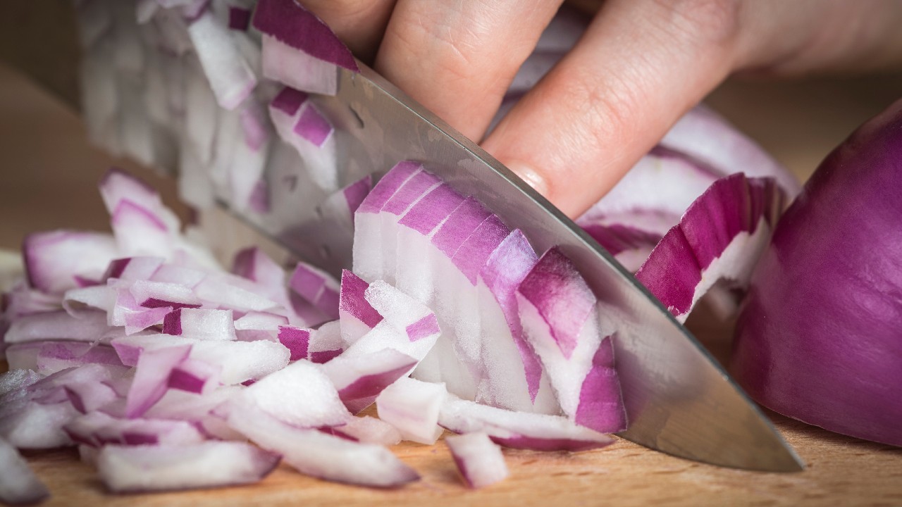 The Easiest Way to Stop Crying While Cutting Onions