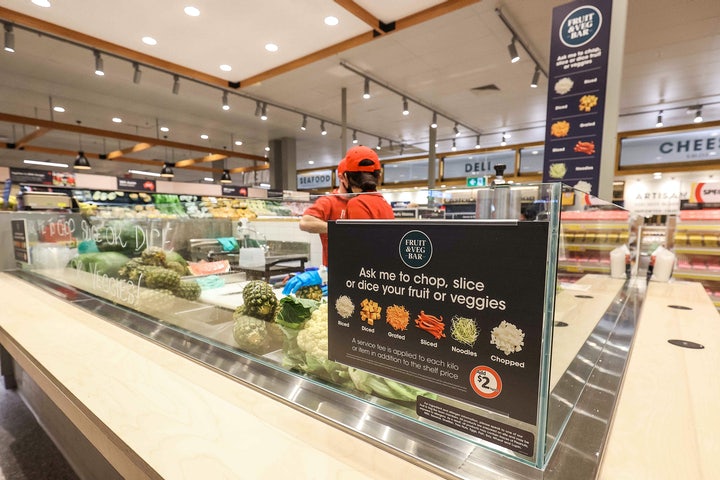 coles sustainable store juice bar