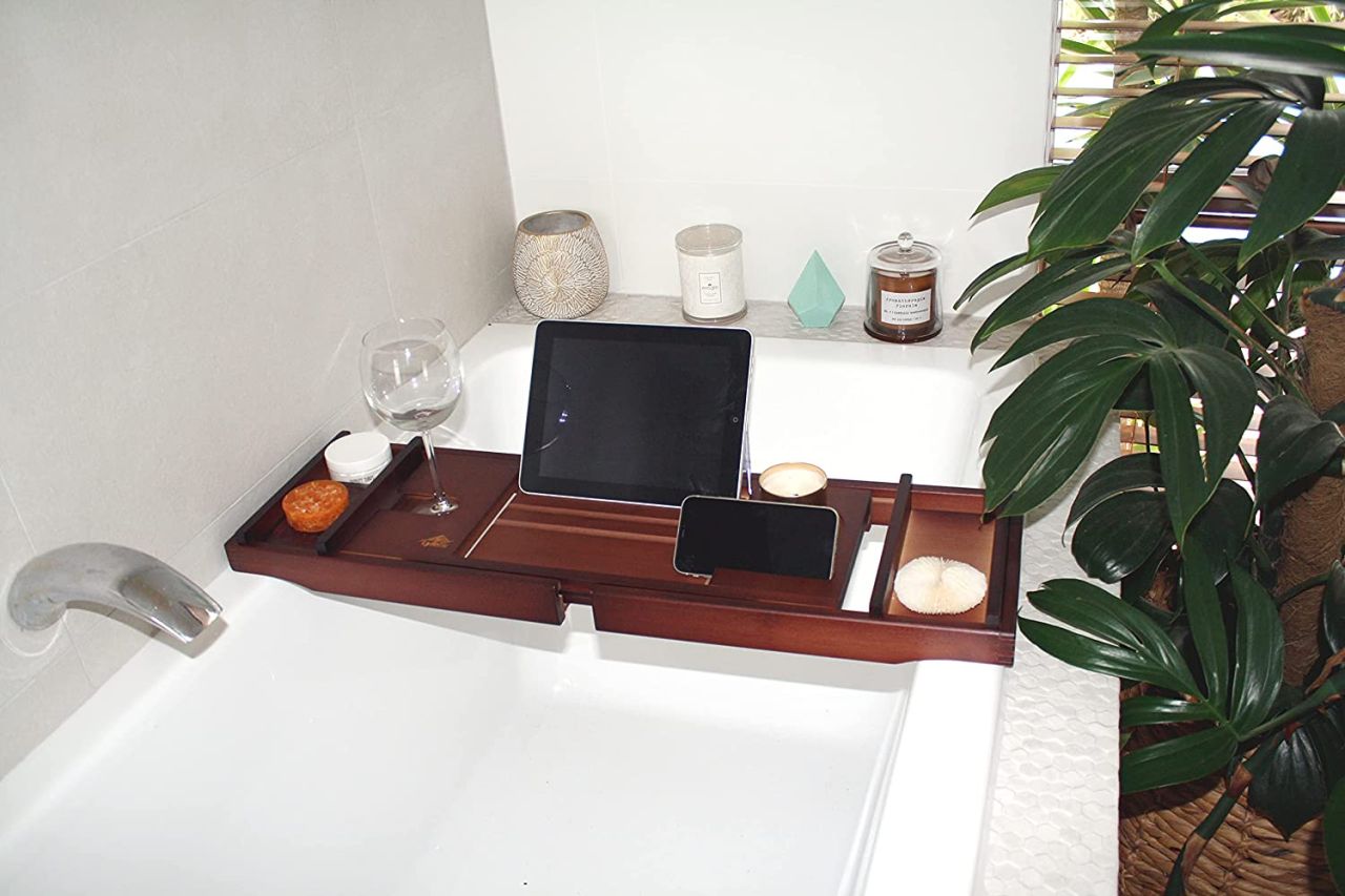 Make Self Care Feel More Bougie With One of These Bath Trays