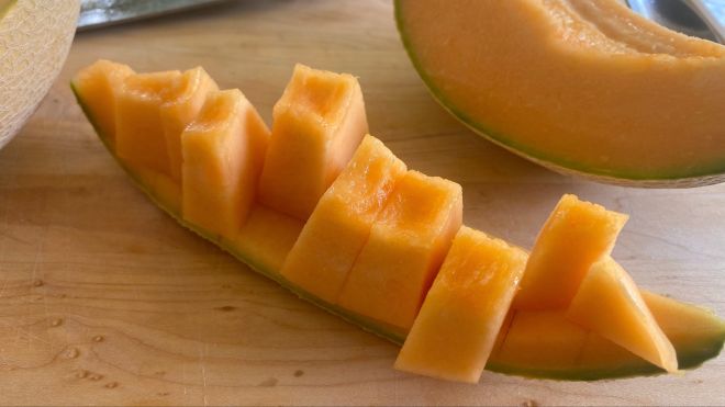 The Easiest Way to Peel a Rockmelon