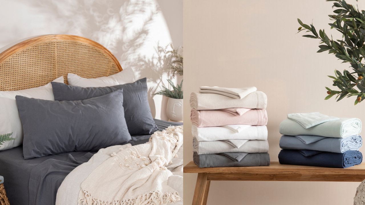 These Flannelette Sheets Will Keep You Warm While Still Looking Cool