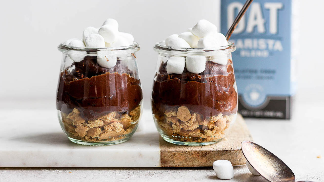 These S’Mores Puddings Are like a Sweet Hug for Vegans