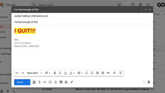 Extend Your ‘Undo Send’ Window in Gmail, We Beg of You