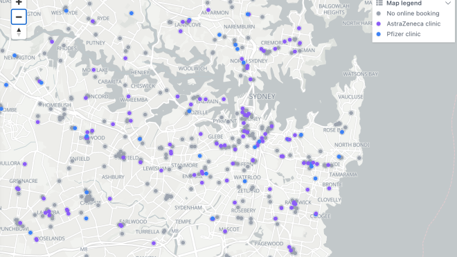 This Interactive Map Shows Every COVID Vaccination Clinic Near You