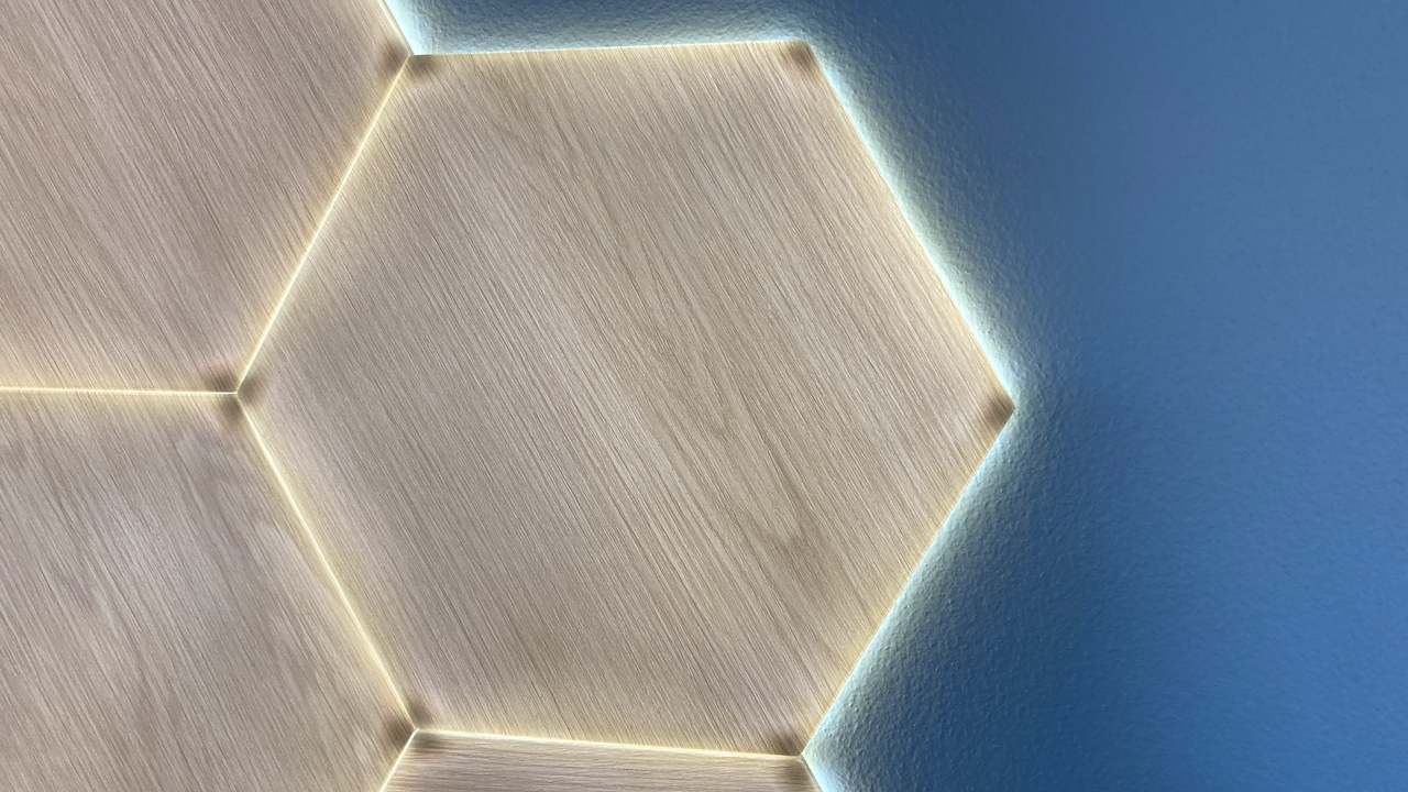 The Wood-Panelled Nanoleaf Elements Are Awfully Cosy, Awfully Expensive
