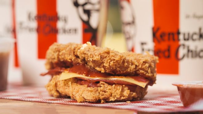 Yes, That Is Chicken as a Bun in KFC’s Pizza Double