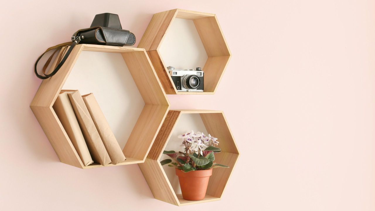 How to Build Your Own Stylish Hexagon Shelf