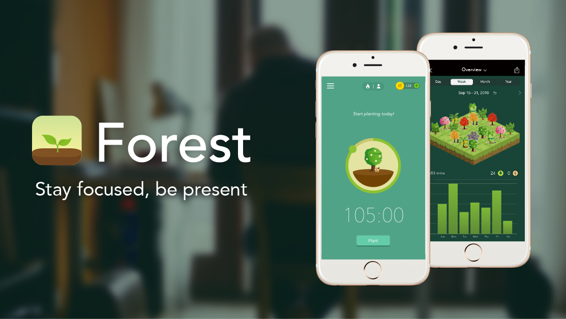 Screenshot: Forest App