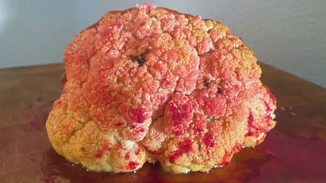 This Bloody Cauliflower Brain Is the Centrepiece Your Halloween Needs
