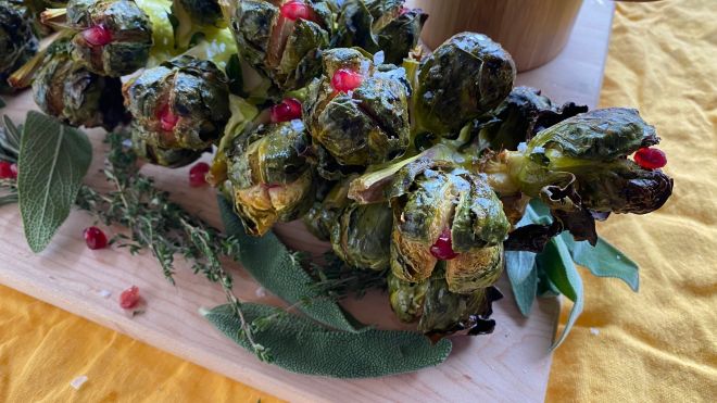 This Roasted Stalk of Brussels Sprouts Is a Scene Stealer