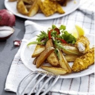 healthy fish and chips