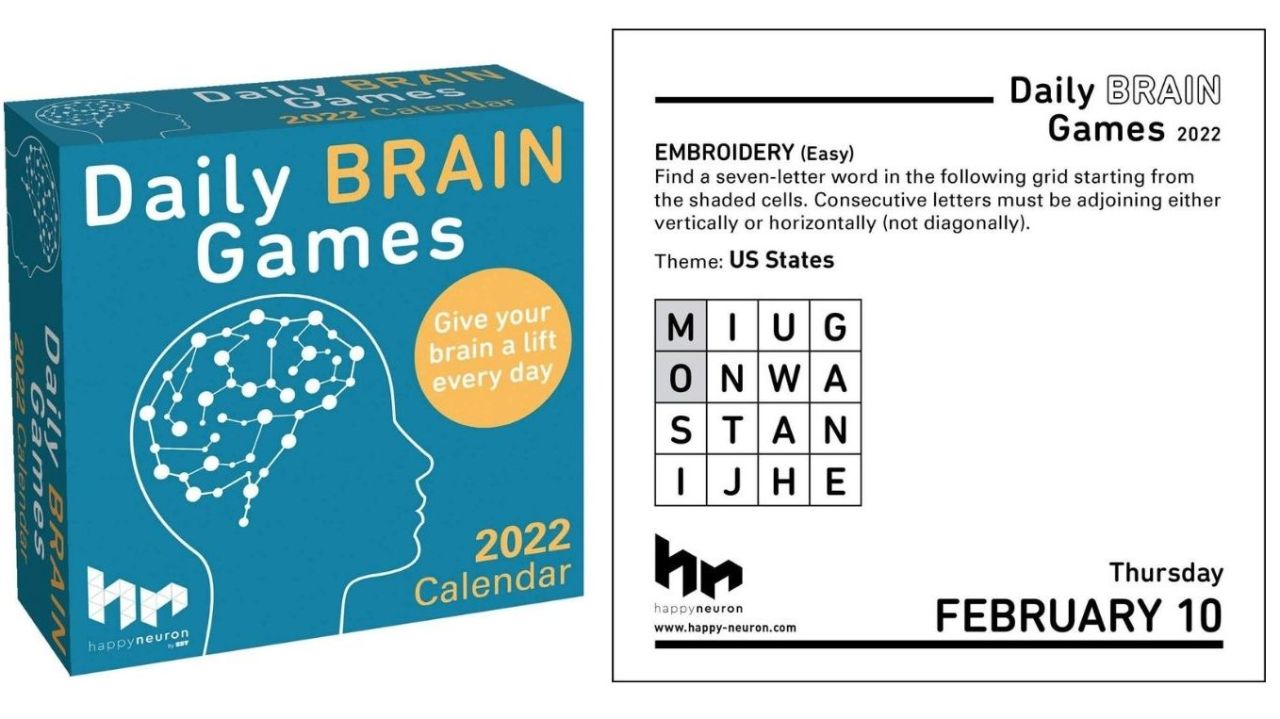 Daily brain games 2022 calendar