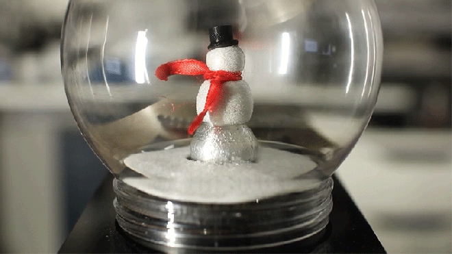 This Might Be the World’s First Festive Snow Globe That Generates Its Own Snow