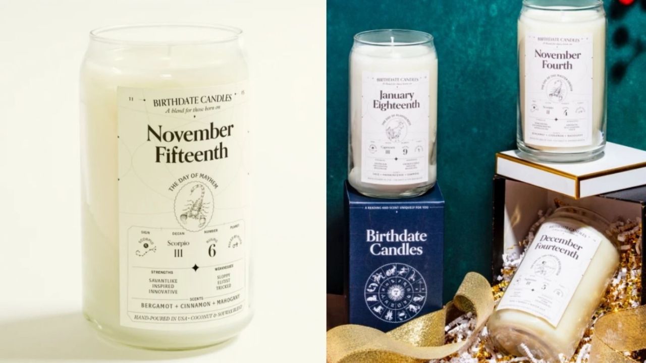 The Birthdate Candle, the perfect zodiac-inspired gift