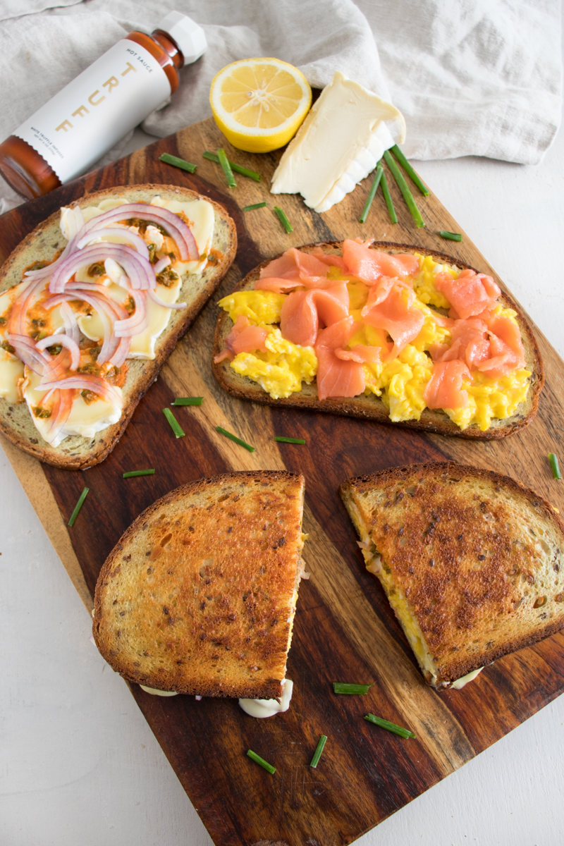 salmon egg sandwich recipes