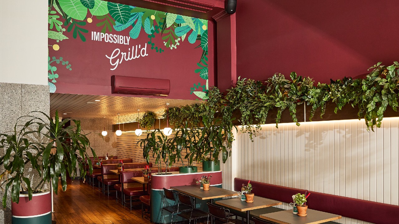 impossibly grill'd plant based restaurant