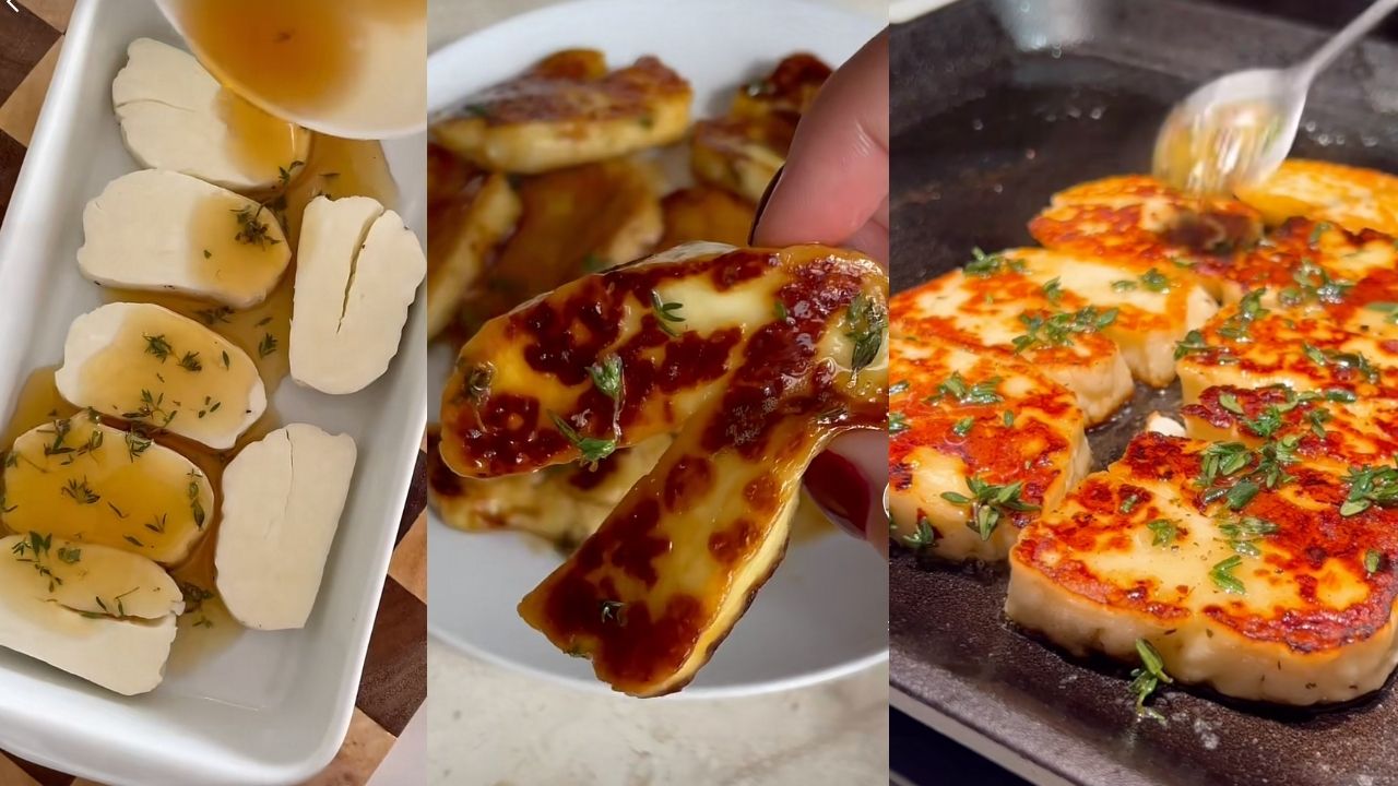 How to Make the Oozing Honey-Glazed Halloumi Recipe TikTok Can’t Get Enough Of