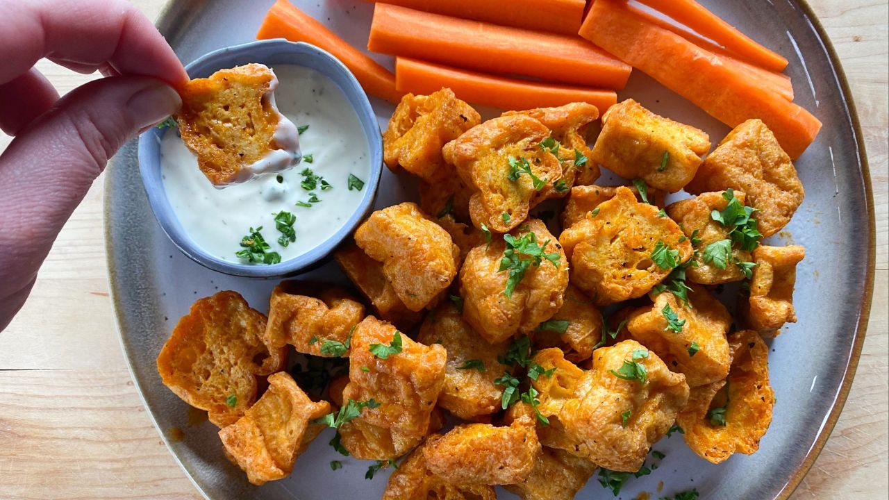 I Am Obsessed With Air-Fried Buffalo Tofu Puffs