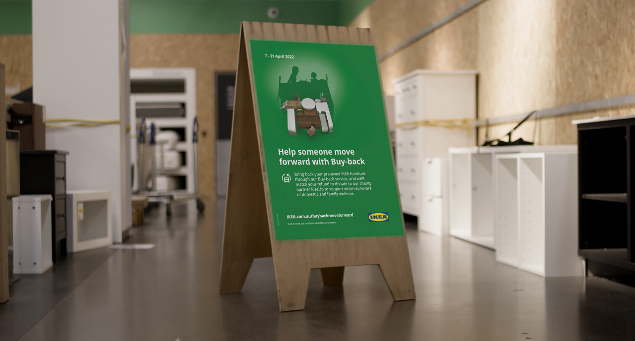 IKEA buy-back program partners with RizeUp. 