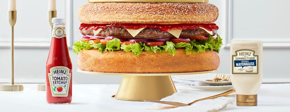 Heinz burger wedding cake