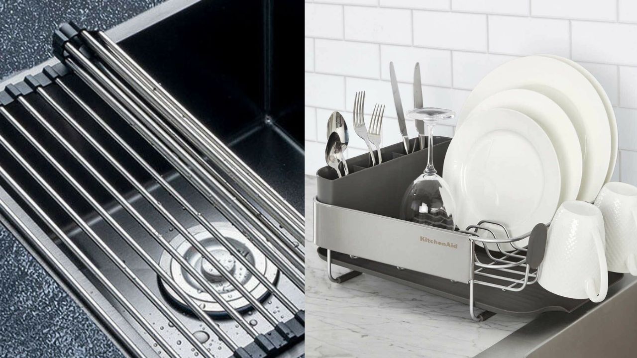 6 God-Tier Dish Racks That Will Max Out the Counter Space in Your Kitchen