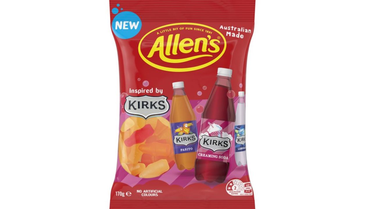 Allens’ Kirks Collab Creates Lollies That Taste Like Lemonade, Creaming Soda And Pasito